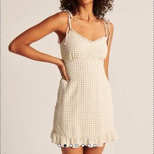 Abercrombie & Fitch tie strap slim waist dress